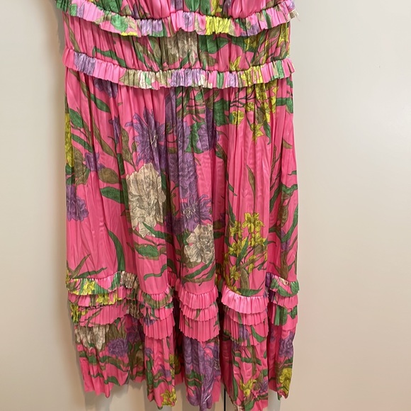 Pink Floral Midi Dress Size S - Picture 4 of 4